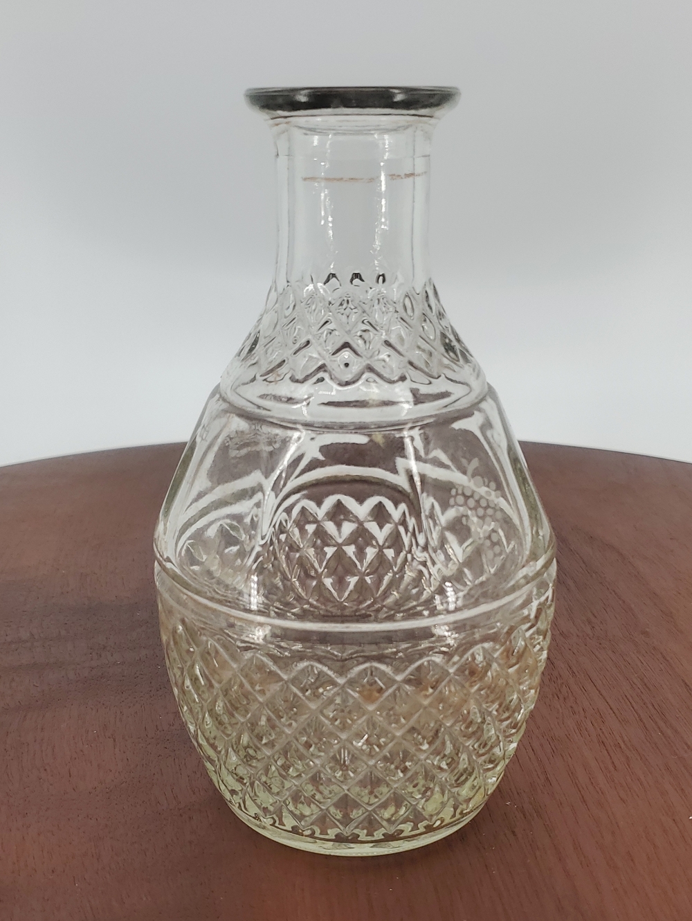 Vintage Princess House Crown Royal Grape Decanter Glass Vase
